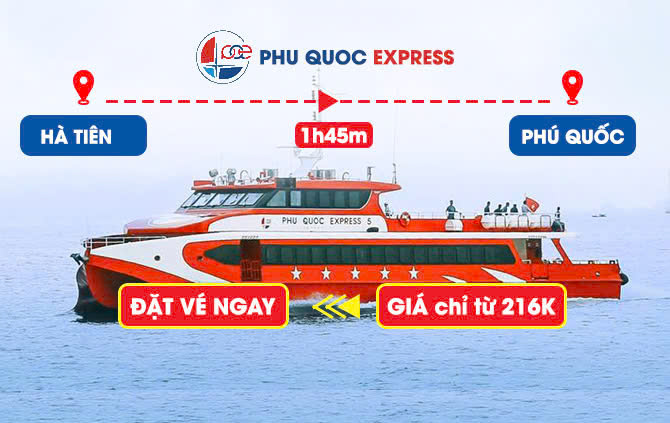 ĐẶT VÉ TÀU HÀ TIÊN PHÚ QUỐC ONLINE - TÀU PHÚ QUỐC EXPRESS