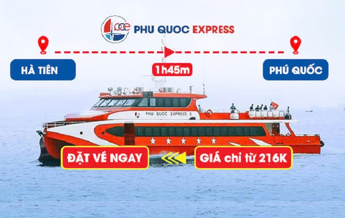 Vé tàu Hà Tiên - Phú Quốc