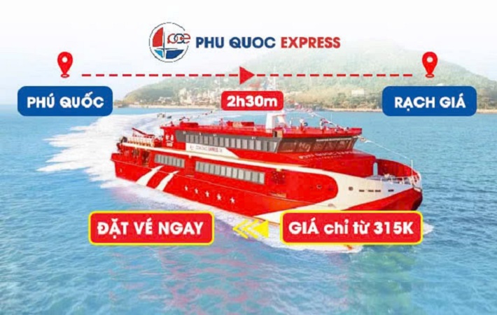 Vé Tàu Phú Quốc - Rạch Giá