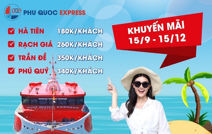 Giá Vé Tàu Phú Quốc Express Hà Tiên/Rạch Giá Chỉ Từ 180k